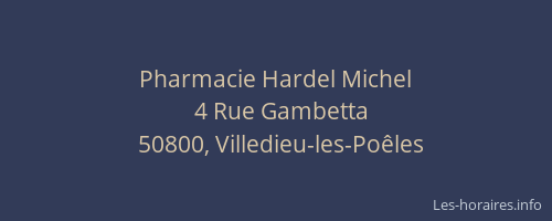 Pharmacie Hardel Michel