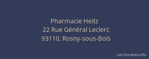 Pharmacie Heitz