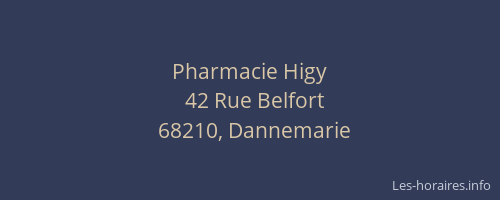 Pharmacie Higy