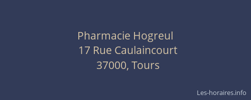 Pharmacie Hogreul