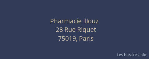 Pharmacie Illouz