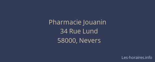 Pharmacie Jouanin