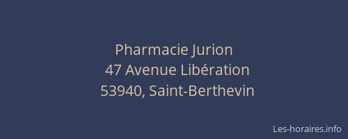Pharmacie Jurion