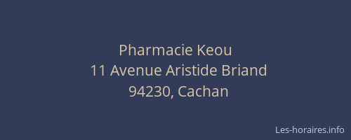 Pharmacie Keou