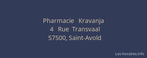 Pharmacie   Kravanja