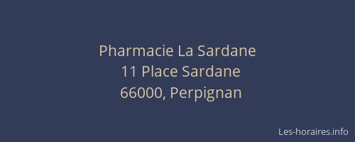 Pharmacie La Sardane