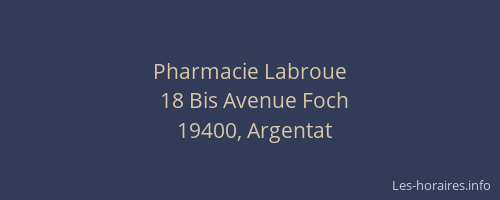 Pharmacie Labroue