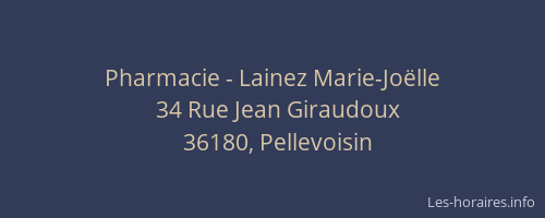 Pharmacie - Lainez Marie-Joëlle