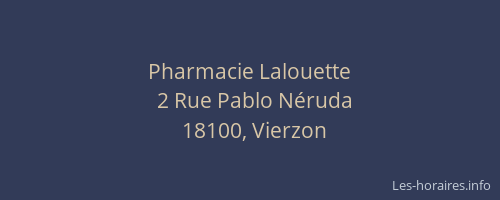 Pharmacie Lalouette