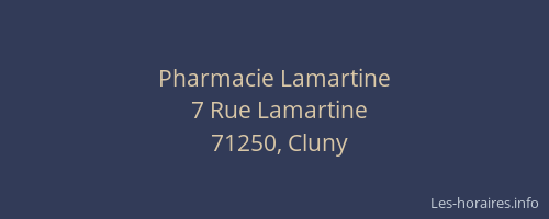 Pharmacie Lamartine
