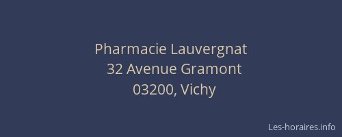 Pharmacie Lauvergnat