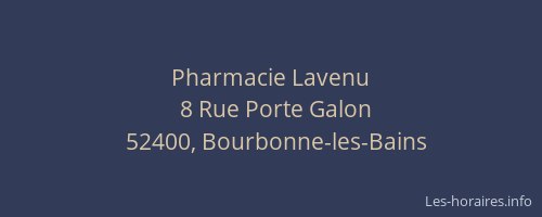 Pharmacie Lavenu