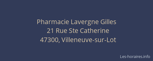 Pharmacie Lavergne Gilles