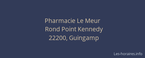 Pharmacie Le Meur