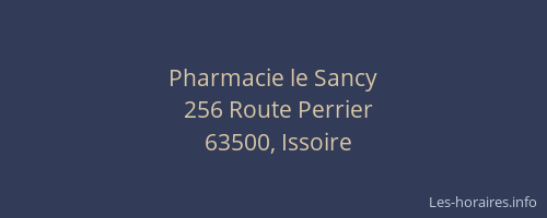 Pharmacie le Sancy