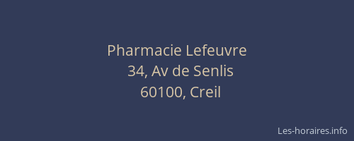 Pharmacie Lefeuvre