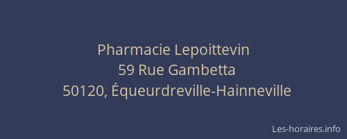 Pharmacie Lepoittevin