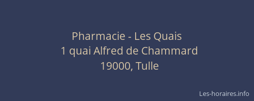 Pharmacie - Les Quais