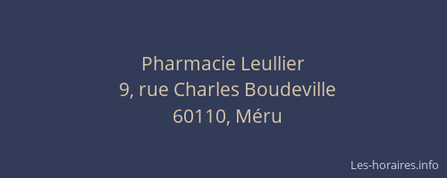 Pharmacie Leullier