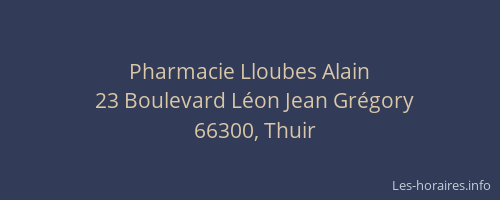 Pharmacie Lloubes Alain
