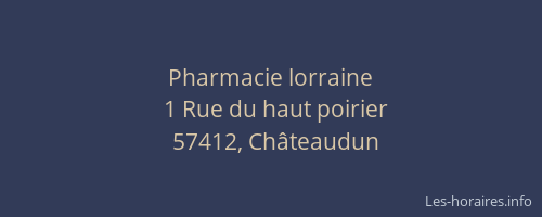 Pharmacie lorraine