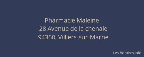 Pharmacie Maleine