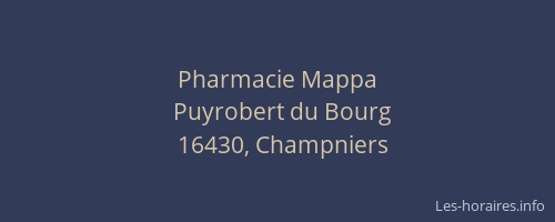 Pharmacie Mappa