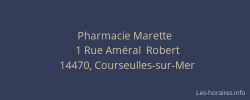 Pharmacie Marette