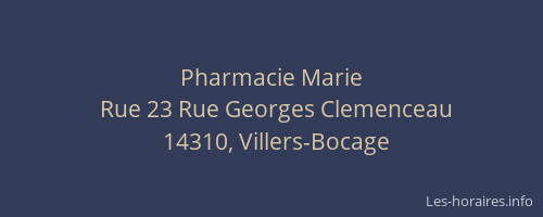 Pharmacie Marie
