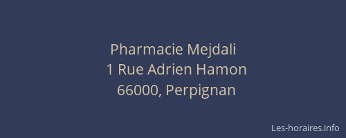 Pharmacie Mejdali