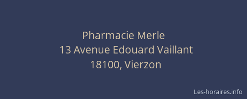 Pharmacie Merle