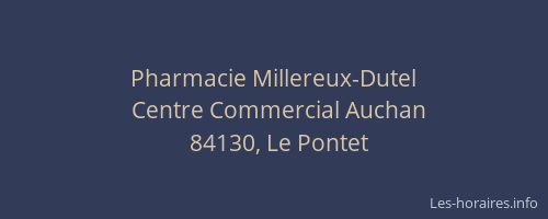 Pharmacie Millereux-Dutel