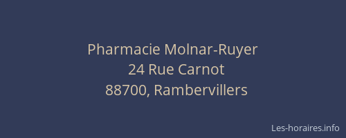 Pharmacie Molnar-Ruyer