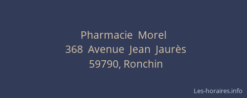 Pharmacie  Morel