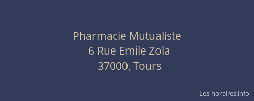 Pharmacie Mutualiste