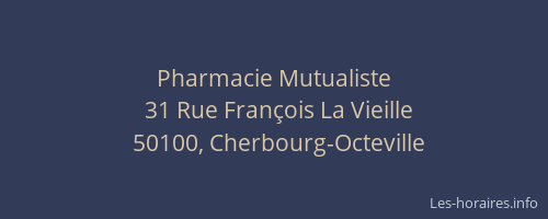 Pharmacie Mutualiste