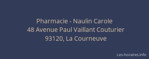 Pharmacie - Naulin Carole