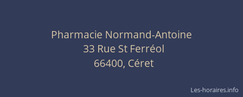 Pharmacie Normand-Antoine
