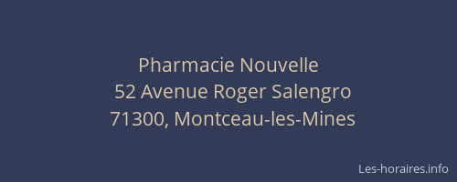 Pharmacie Nouvelle