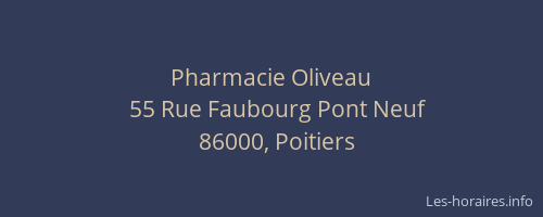 Pharmacie Oliveau