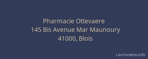 Pharmacie Ottevaere