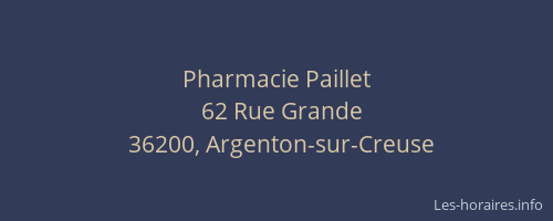 Pharmacie Paillet
