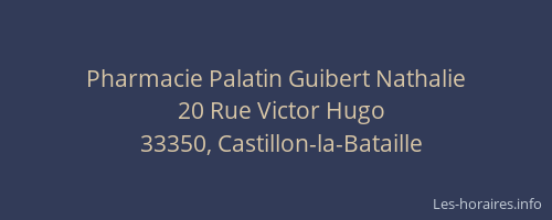 Pharmacie Palatin Guibert Nathalie