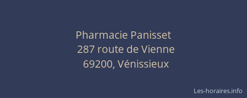 Pharmacie Panisset