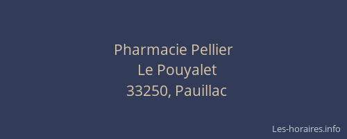 Pharmacie Pellier