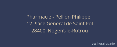 Pharmacie - Pellion Philippe