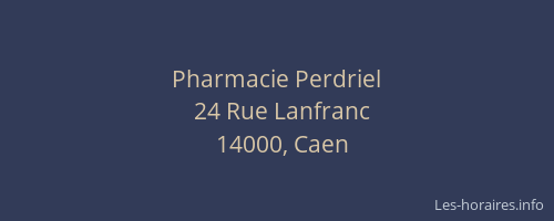 Pharmacie Perdriel