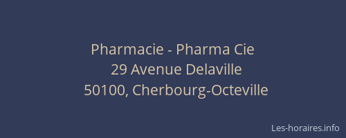 Pharmacie - Pharma Cie