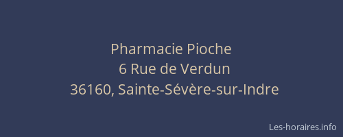 Pharmacie Pioche