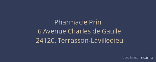 Pharmacie Prin